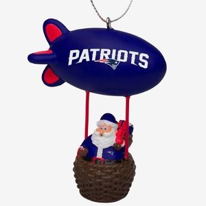 NFL Patriots Santa Blimp Christmas Ornament